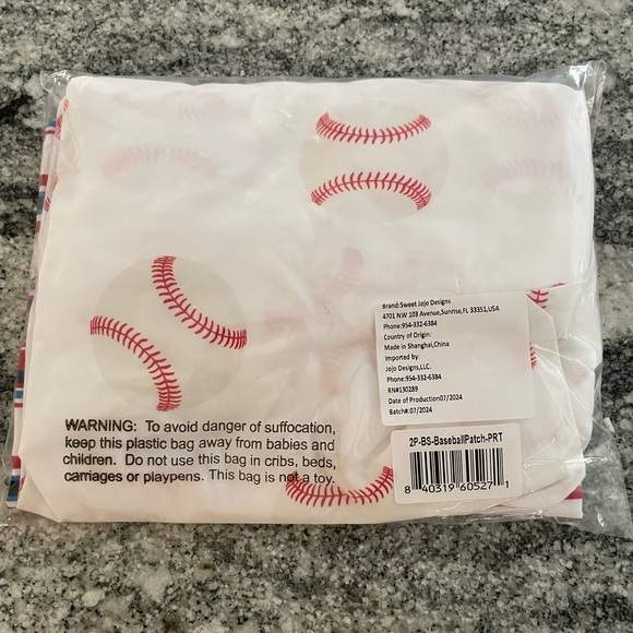 Sweet Jojo Designs Baseball Boy Baby Bassinet Sheets – 2pack - Picture 8 of 8